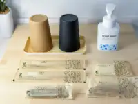 画像:ハンドソープ・歯ブラシ